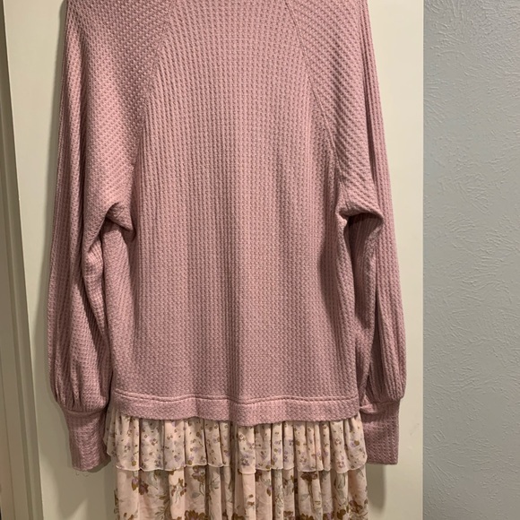 FREE PEOPLE Opposites Attract Floral Mini Sweater Dress - Picture 4 of 11